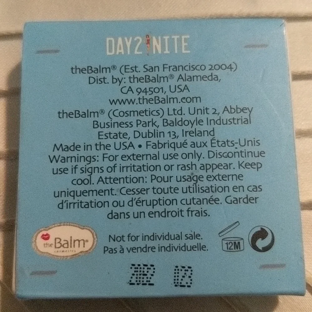 NWT theBalm eyeshadow